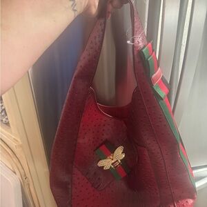 Red new condition shoulder bag